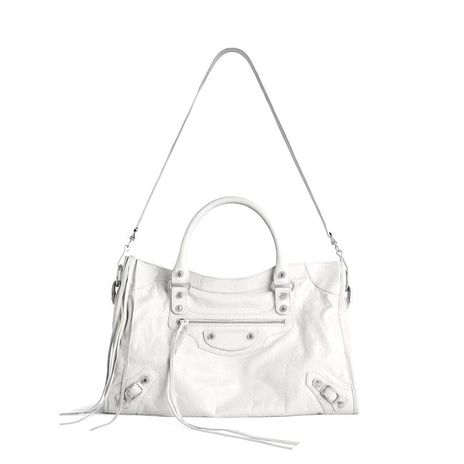 Balenciaga Le City Medium Bag in Optic White 37*23.4*14.9cm - 1
