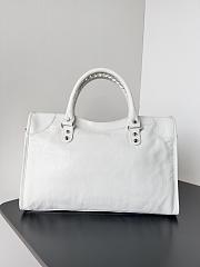 Balenciaga Le City Medium Bag in Optic White 37*23.4*14.9cm - 5
