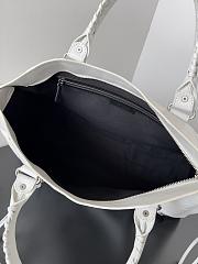 Balenciaga Le City Medium Bag in Optic White 37*23.4*14.9cm - 3