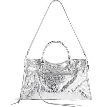 Balenciaga Le City Medium Bag in Silver 37*23.4*14.9cm