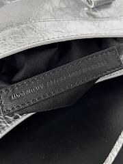 Balenciaga Le City Medium Bag in Silver 37*23.4*14.9cm - 3