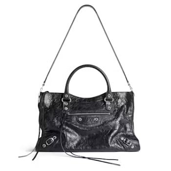 Balenciaga Le City Medium Bag in Black 37*23.4*14.9cm