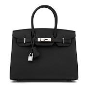 Hermes Birkin Togo 35 Silver-tone Noir 35*25*18CM - 1