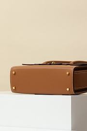 HERMES Evercolor New Drag 22 Gold 22*15*8CM - 4