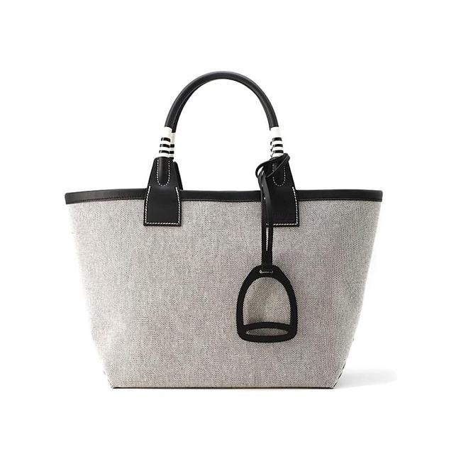 Hermes Tote Bag Steeple 25 Brown Black Leather 25*23*15cm - 1