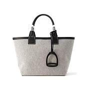 Hermes Tote Bag Steeple 25 Brown Black Leather 25*23*15cm - 1