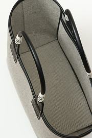 Hermes Tote Bag Steeple 25 Brown Black Leather 25*23*15cm - 6