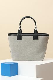 Hermes Tote Bag Steeple 25 Brown Black Leather 25*23*15cm - 5