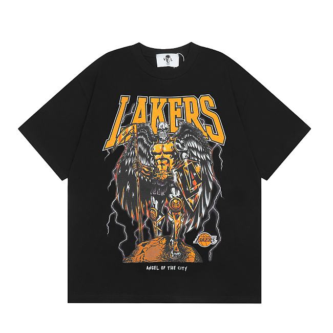 Warren Lotas Los Angeles Lakes Tee (Black)  - 1