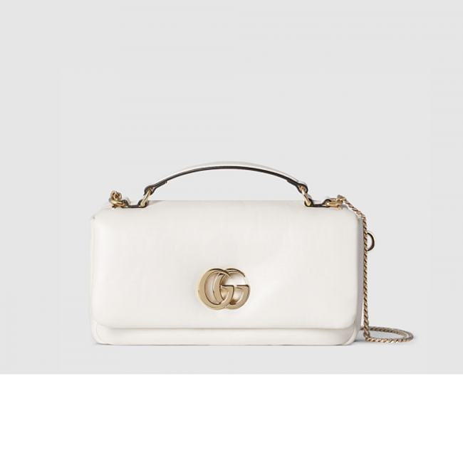 GG Milano small top handle bag in White Leather 26 x 14 x 6cm - 1