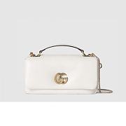 GG Milano small top handle bag in White Leather 26 x 14 x 6cm - 1