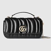 GG Milano mini top handle bag black color 21 x 12.5 x 4.5cm - 1