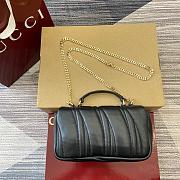 GG Milano mini top handle bag black color 21 x 12.5 x 4.5cm - 2
