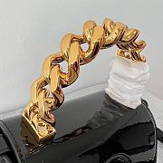 Versace La Medusa Mini Black Patent Leather Top Handle Bag 16cm - 3