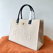 Versace Canvas Tote Bag White color 40*16*29CM - 3
