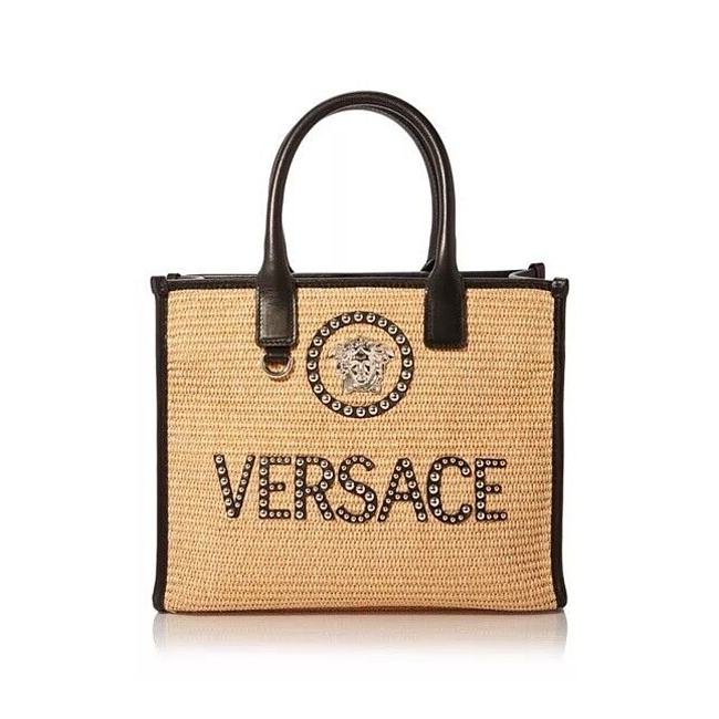 Versace Medusa Top Handle Large Tote Fabric/Leather Bag 40*16*29CM - 1
