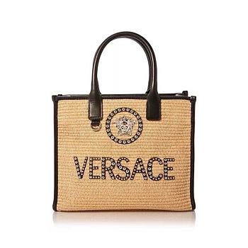 Versace Medusa Top Handle Large Tote Fabric/Leather Bag 40*16*29CM