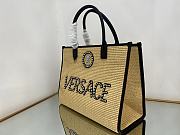 Versace Medusa Top Handle Large Tote Fabric/Leather Bag 40*16*29CM - 3