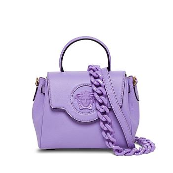 Versace La Medusa Top Handle Bag Ultra Lilac 25*15*22cm