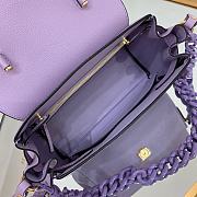 Versace La Medusa Top Handle Bag Ultra Lilac 25*15*22cm - 5
