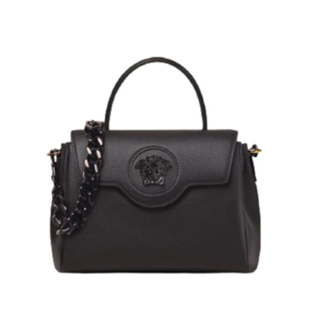 Versace Medium La Medusa Handle Bag with black chain 25*15*22cm - 1