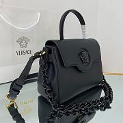 Versace Medium La Medusa Handle Bag with black chain 25*15*22cm - 5