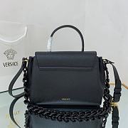 Versace Medium La Medusa Handle Bag with black chain 25*15*22cm - 4