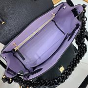 Versace Medium La Medusa Handle Bag with black chain 25*15*22cm - 3