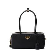 Prada Medium re-nylon and leather tote bag 28x13x8cm - 1