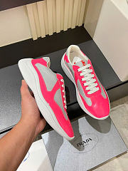 Prada America's Cup biker fabric sneakers - Peony Pink  - 6