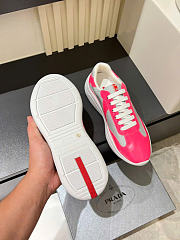 Prada America's Cup biker fabric sneakers - Peony Pink  - 3