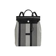 Hermès Herbag leather backpack Grey in Leather 35x30x12cm - 1
