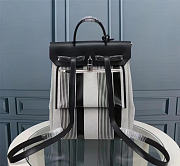 Hermès Herbag leather backpack Grey in Leather 35x30x12cm - 5