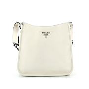 Prada Logo Strap Hobo Leather Medium 30cm - 1