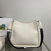 Prada Logo Strap Hobo Leather Medium 30cm - 6