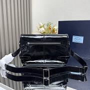 Prada Leather Crossbody Bag in Black for Men 30x20x11cm - 4