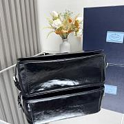 Prada Leather Crossbody Bag in Black for Men 30x20x11cm - 5
