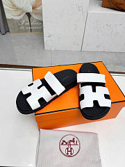 Hermes Chypre Sandal White Calfskin Leather (Women's) - 5