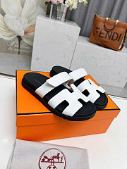 Hermes Chypre Sandal White Calfskin Leather (Women's) - 4