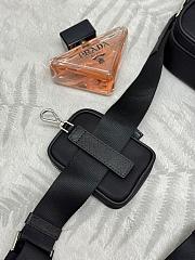 Prada Black Re-nylon And Saffiano Leather Shoulder Bag 22x16x5cm - 3