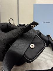 Prada Black Re-nylon And Saffiano Leather Shoulder Bag 22x16x5cm - 2