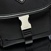 Prada Re-Nylon and Saffiano Leather Shoulder Bag 16x16x8cm - 6