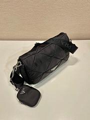 Prada Re-Nylon Shoulder Bag Black Leather 24x24x8.5cm - 2