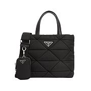Prada Re-Nylon Padded Tote Bag - Black 25x21.5x13cm - 1