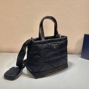 Prada Re-Nylon Padded Tote Bag - Black 25x21.5x13cm - 2