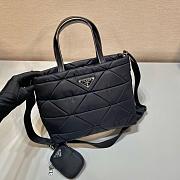 Prada Re-Nylon Padded Tote Bag - Black 25x21.5x13cm - 4