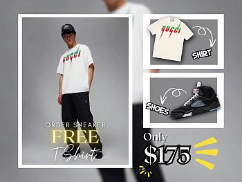 Buy Air Jordan 5 - Get free T-shirt (no discount code)