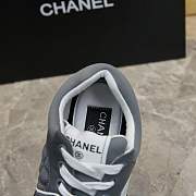 Chanel CC Logo Low Top Trainer Suede Grey - 5