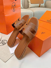 Hermes Oran Sandal Gold Box Calfskin Leather H021056Z - 6