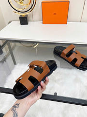 Hermes Chypre Sandal Naturel Black Smooth Calfskin Leather H222000Z - 2